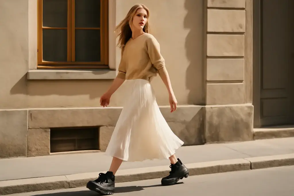 Come abbinare scarpe chunky alle gonne leggere? Soluzioni pratiche che evitano errori di stile