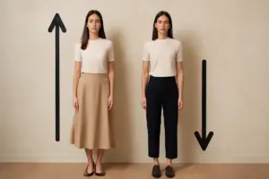 Gonna midi o pantalone crop? I criteri pratici per scegliere cosa dona di più alla tua statura
