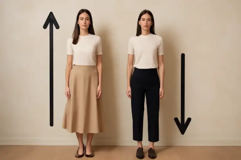 Gonna midi o pantalone crop? I criteri pratici per scegliere cosa dona di più alla tua statura